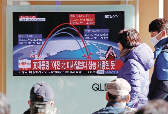 Las pruebas misilísticas de Corea del Norte auguran nuevas tensiones en la península.