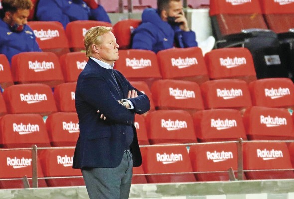 El entrenador holandés del FC Barcelona Ronald Koeman.