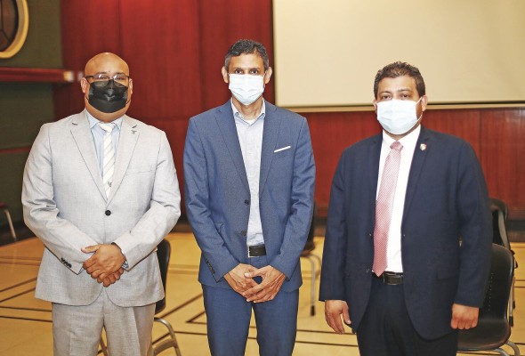 Miguel Ángel Sánchez, Carlos Atencio, y Filemón Medina