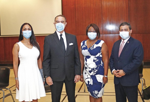 Alejandra Araúz, Guillermo Antonio Adames, Griselda Melo y Filemón Medina