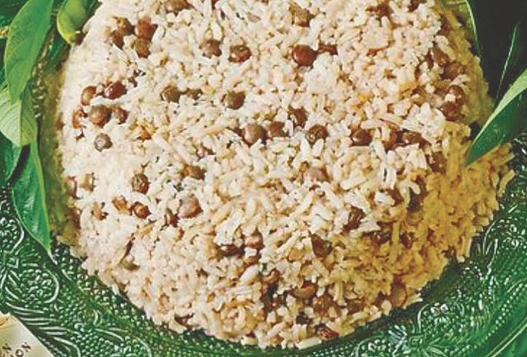 El arroz con guandú es uno de los platos tradicionales.