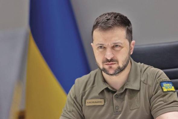 El presidente Volodimir Zelensky