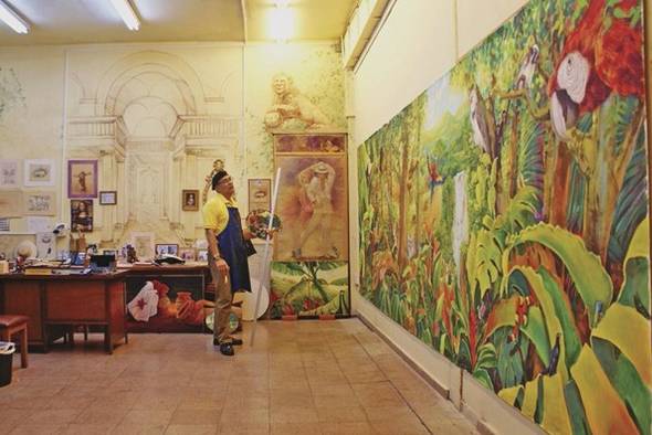 Los murales del maestro David Vega