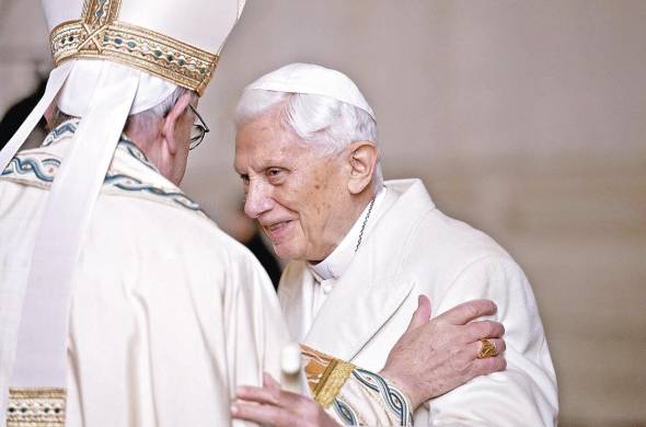 Imagen de archivo del papa emérito Benedicto XVI.
