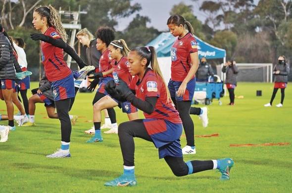 La selección panameña durante su entrenamiento en Adelaida, Australia.