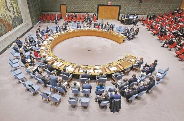Vista general del Consejo de Seguridad de la ONU, en la sede del organismo en Nueva York (EE.UU.).