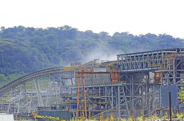 Vista de la mina a cielo abierto Cobre Panamá, una de las más grandes de Latinoamérica.