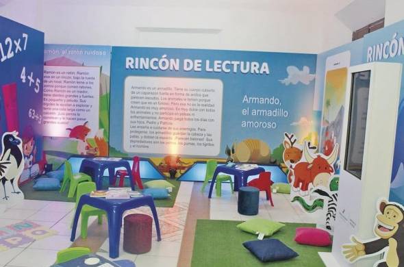 Rincón de lectura en la escuela Manuel José Hurtado