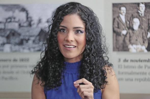 Tatiana Saavedra, durante la entrevista con este diario