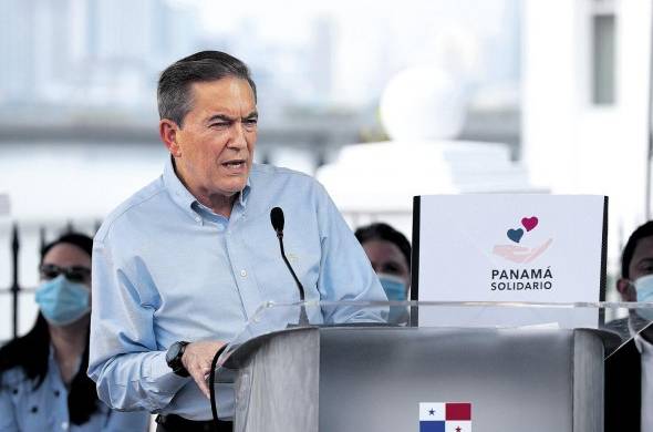 El presidente de la República de Panamá, Laurentino Cortizo
