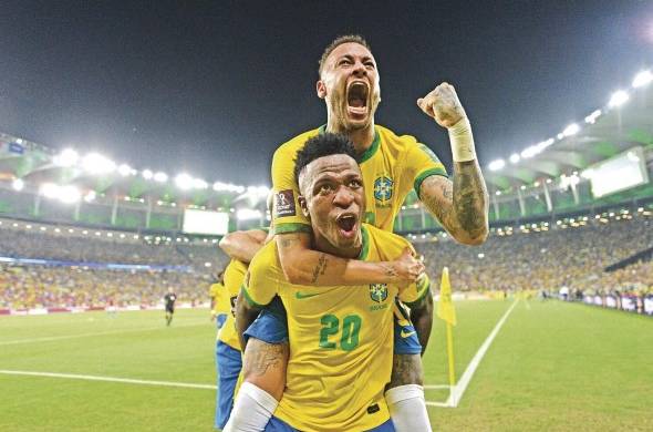 Vinícius Junior y Neymar, el eje del ataque brasileño.