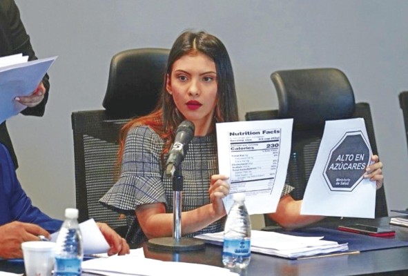 La diputada suplente Yaidelis González, durante el prohijamiento del proyecto de ley 265.
