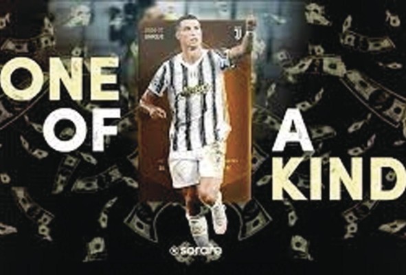 Cristiano Ronaldo también rompe récords en el ámbito de los NFT.