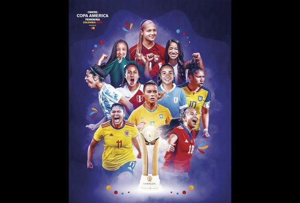 10 selecciones sudamericanas: Colombia (país anfitrión), Chile, Ecuador, Paraguay, Bolivia, Brasil, Perú, Venezuela, Argentina, Uruguay; participan en la presente edición de la Copa América Femenina.