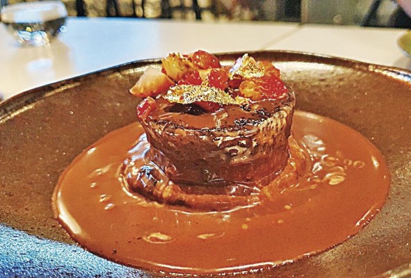 'Cold chocolate lava'.