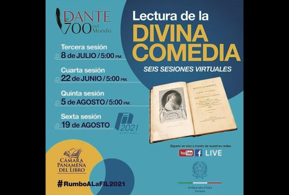 La tercera sesión de lectura de la 'Divina Comedia' será hoy a las 5:00 p.m.