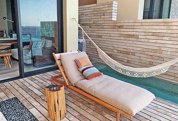 En cada habitación hay piscina para el disfrute de los visitantes