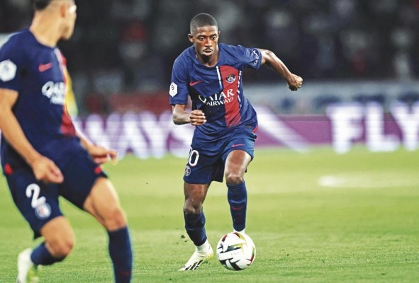 El delantero del PSG Ousmane Dembélé