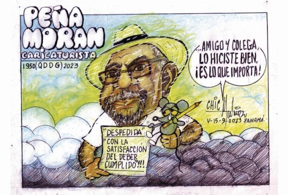 Homenaje a Peña Morán por Chic Martínez.