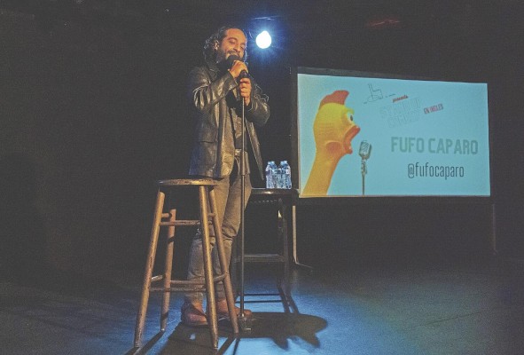 El comediante Arnulfo Caparo.