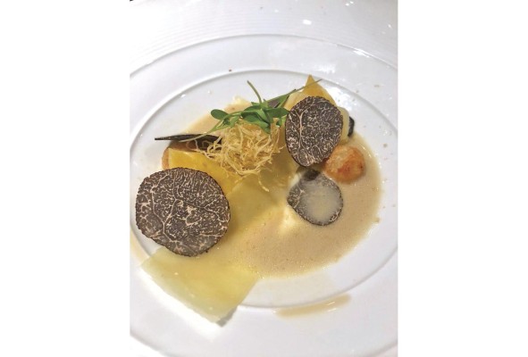 Ravioli con trufa negra de Perigord