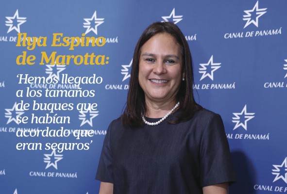 Ilya Espino de Marotta, subadministradora de la Autoridad del Canal de Panamá.