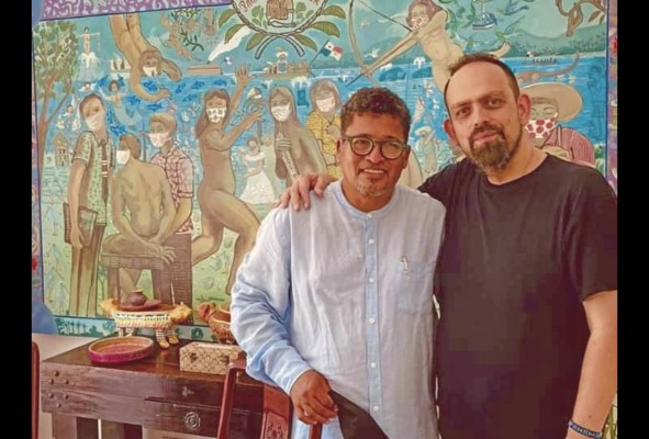 Aristides Ureña Ramos junto a 'Pancho' López.