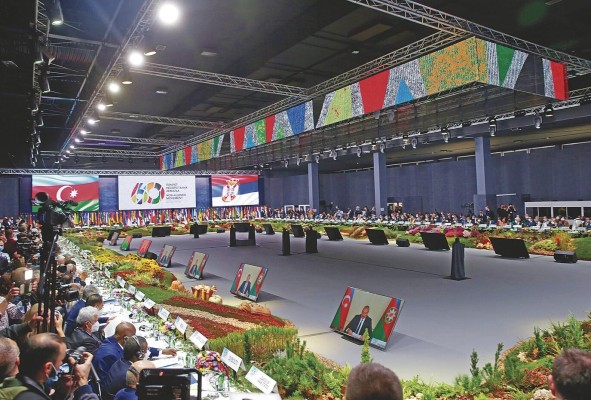 En la reunión en Serbia esta semana participaron 53 naciones de África, 26 de América Latina y 38 de Asia.