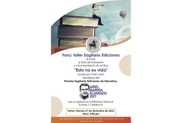 El acto de premiación y la presentación ya impresa de la obra ganadora se llevarán a cabo en un solo evento el viernes 17 de diciembre, a las 4:00 p.m., en la Biblioteca Nacional Ernesto J. Castillero R.