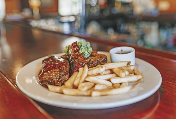Costillas ed cerdo en salsa Guinness