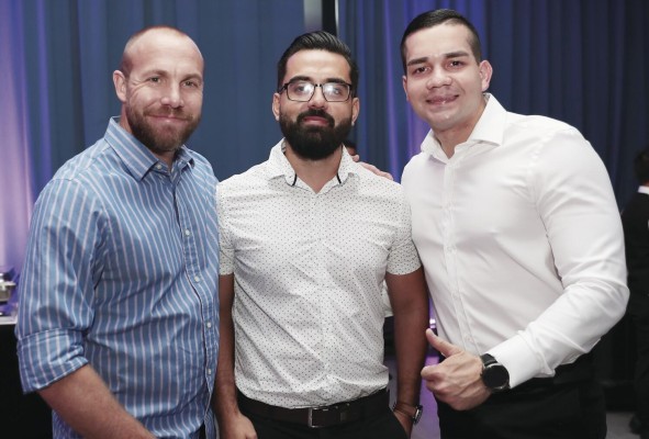 Ricardo Cartaya, Jorge Blanco y Gustavo García
