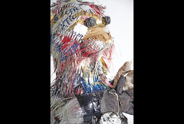 Detalle de la obra 'Caos' de la artista Adriana Carrera