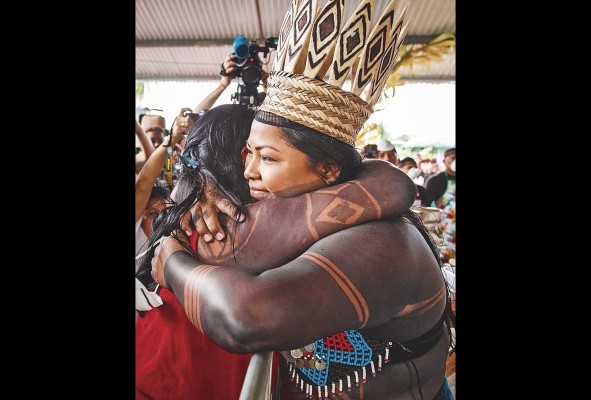 Sara Omi Casama es la presidenta del Congreso General Embera de Alto Bayano.