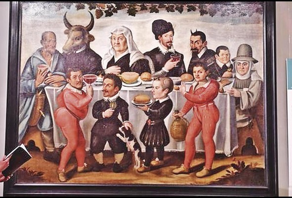 'El enano Morgante, bufón de la corte', en la obra de Bronzino en la muestra 'Buffoni, villani e giacotori'.