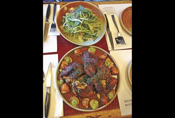 Pollo rostizado en Chicken Chic