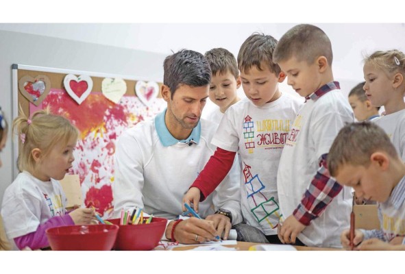 Hace un año, la Fundación Novak Djokovic recaudó más de 100,000 dólares durante su campaña Season of Giving.