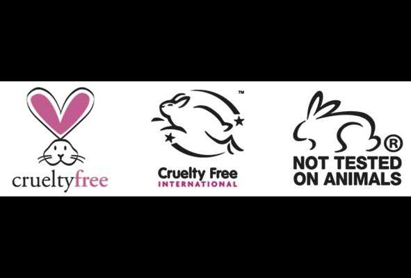 Algunos sellos que identifican a las marcas que no realizan crueldad animal.