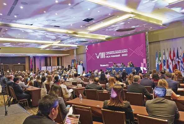 Vista del VIII Congreso Inmobiliario Latinoamericano Cila 2023 , que se dio en la ciudad de Panamá.