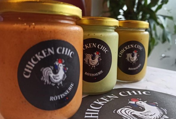 Productos del chef Fabien Migny, trío de salsas&nbsp;