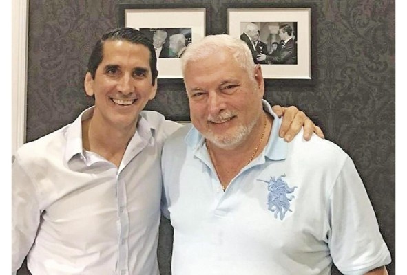 Rómulo Roux (izquierda) y Ricardo Martinelli se disputan el control de Cambio Democrático.