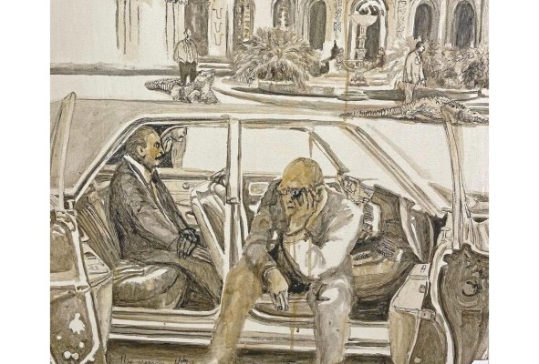 El café y otros elementos naturales son utilizados en la realización de las piezas.