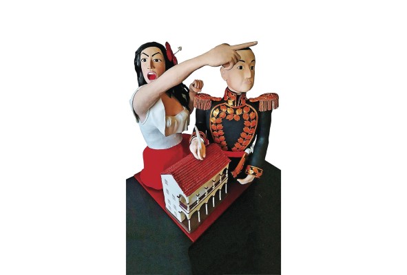 La obra 'Independentismo', ganadora del primer lugar en la categoría de escultura, por Dayra Espinosa.