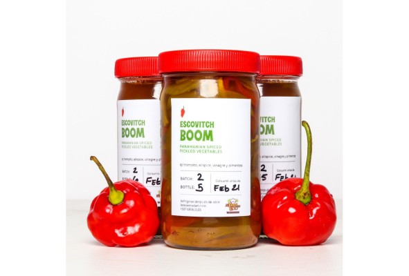 Escovitch ¡Boom!, vegetales encurtidos y especiados al escabeche