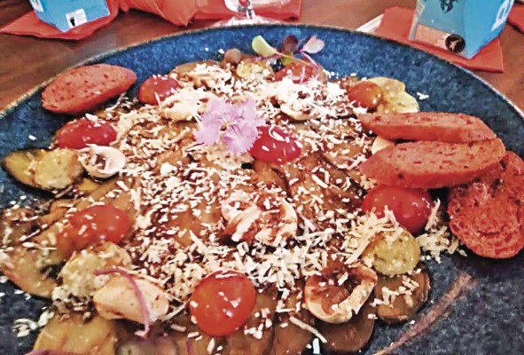 Carpaccio de berenjena