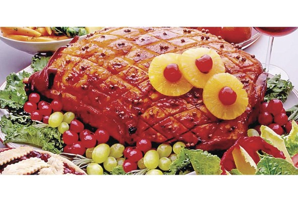 Algunas personas tienen carne de cerdo en su mesa para fin de año.