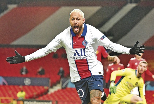 El atacante brasileño del París Saint-Germain Neymar.