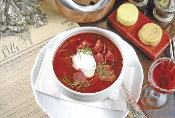 Sopa borsch, un clásico.
