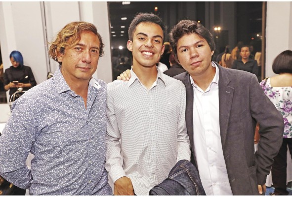 Francisco Andriasola, Eduardo García y Benjamín Vergara