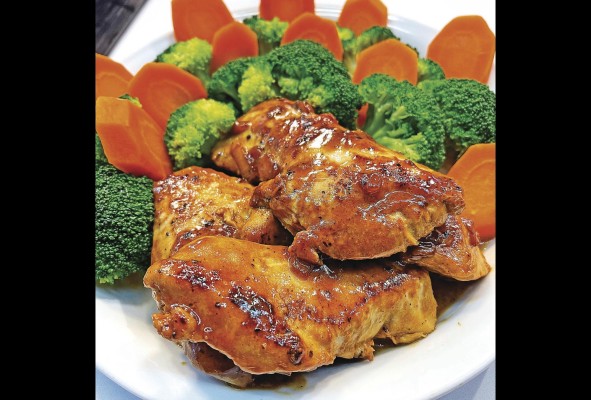 Pechugas de pollo a la mostaza y miel