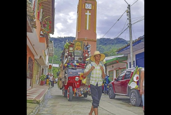 El municipio El Pijao ubicado en la cordillera central colombiana.